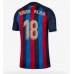 Cheap Barcelona Jordi Alba #18 Home Football Shirt 2022-23 Short Sleeve